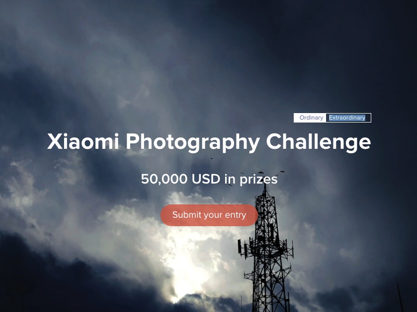 concurso de fotografía de xiaomi