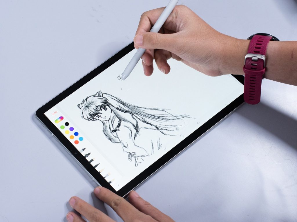 Galaxy Tab S4 dibujantes