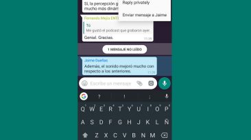 Responder en privado whatsapp