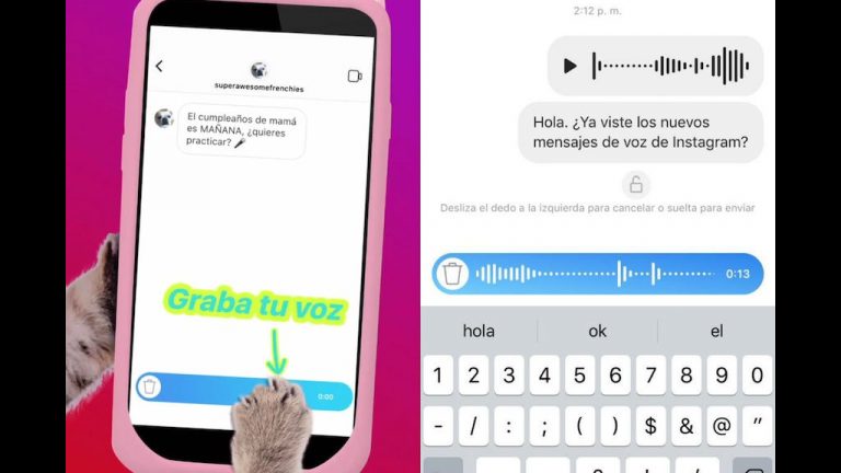 Mensajes de voz en Instagram