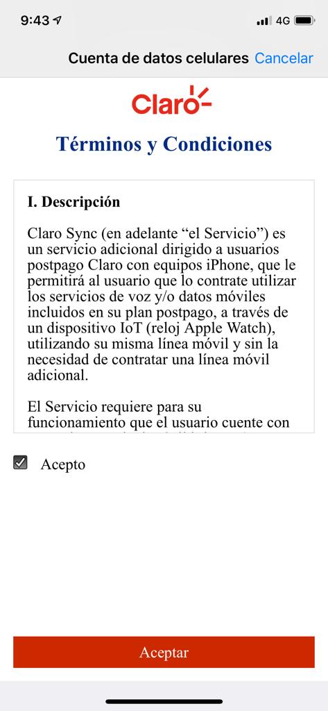 Claro reloj iphone hotsell
