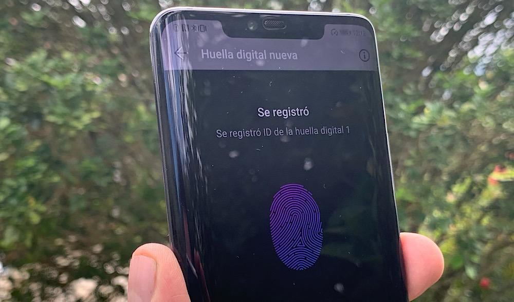 mate 20 pro lector de huella