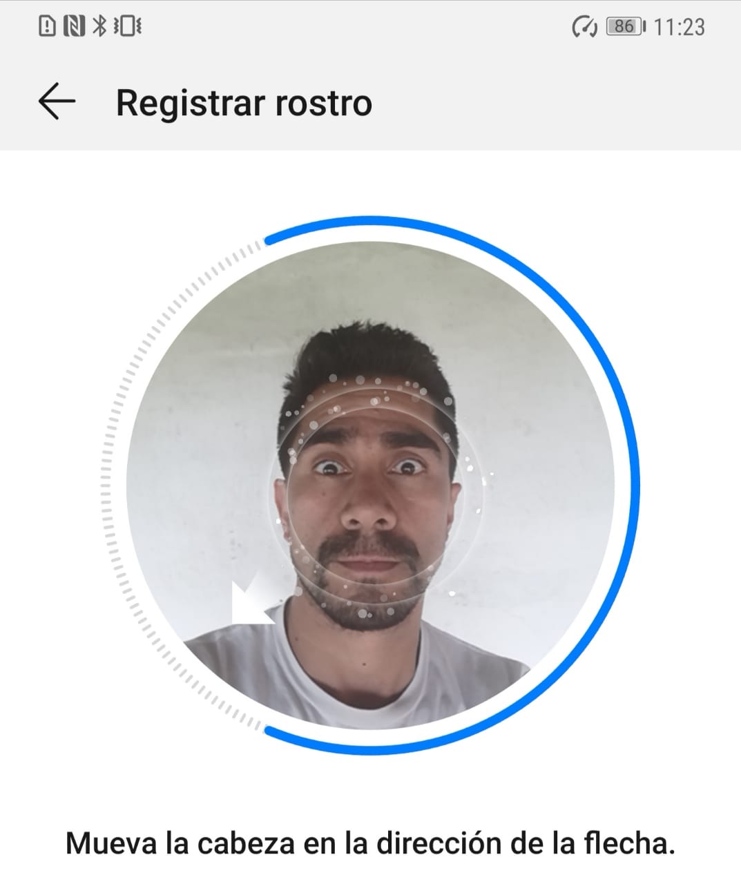 reconocimiento facial mate 20 pro