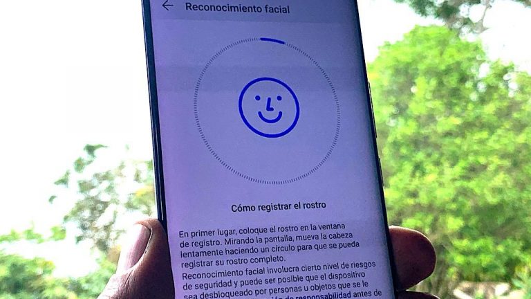 reconocimiento facial mate 20 pro