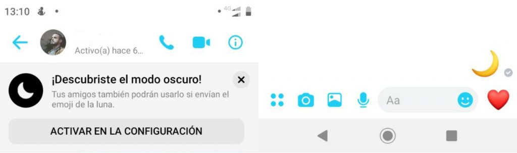 facebook messenger modo oscuro 1-side