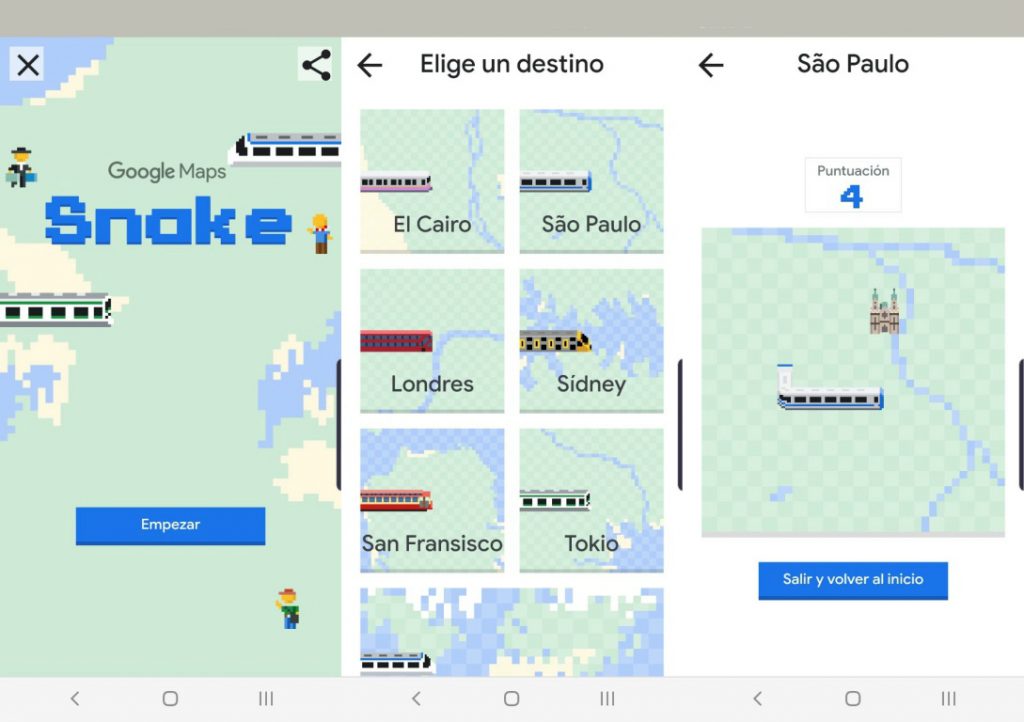 Snake Google Maps