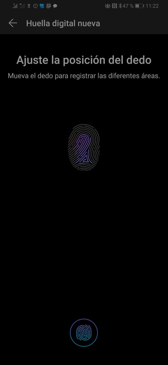 p30 pro lector huella huawei