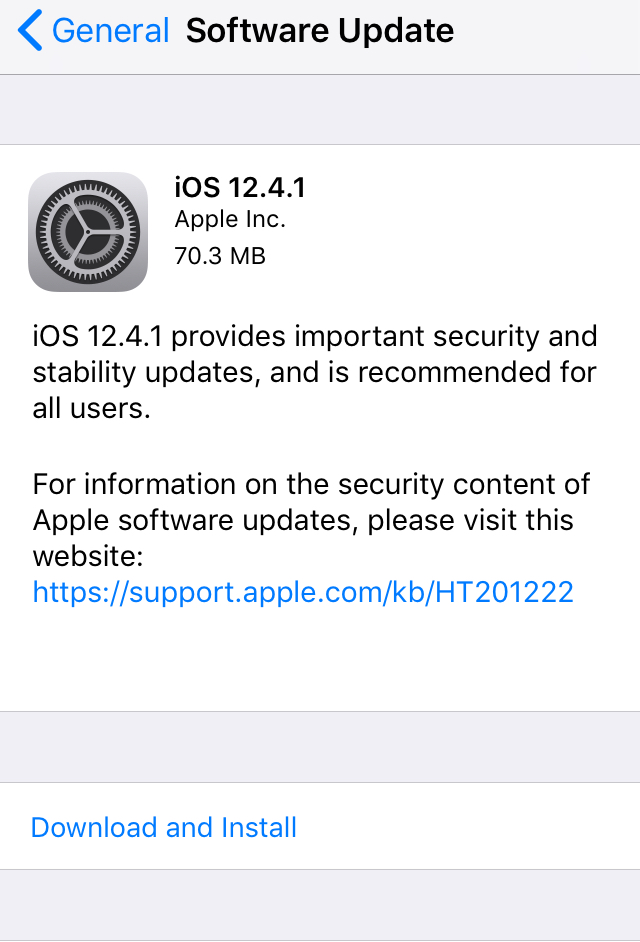 iOS 12.4.1