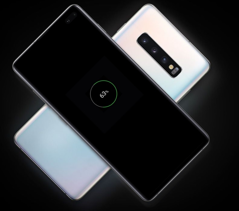 Galaxy S10 comparte energía