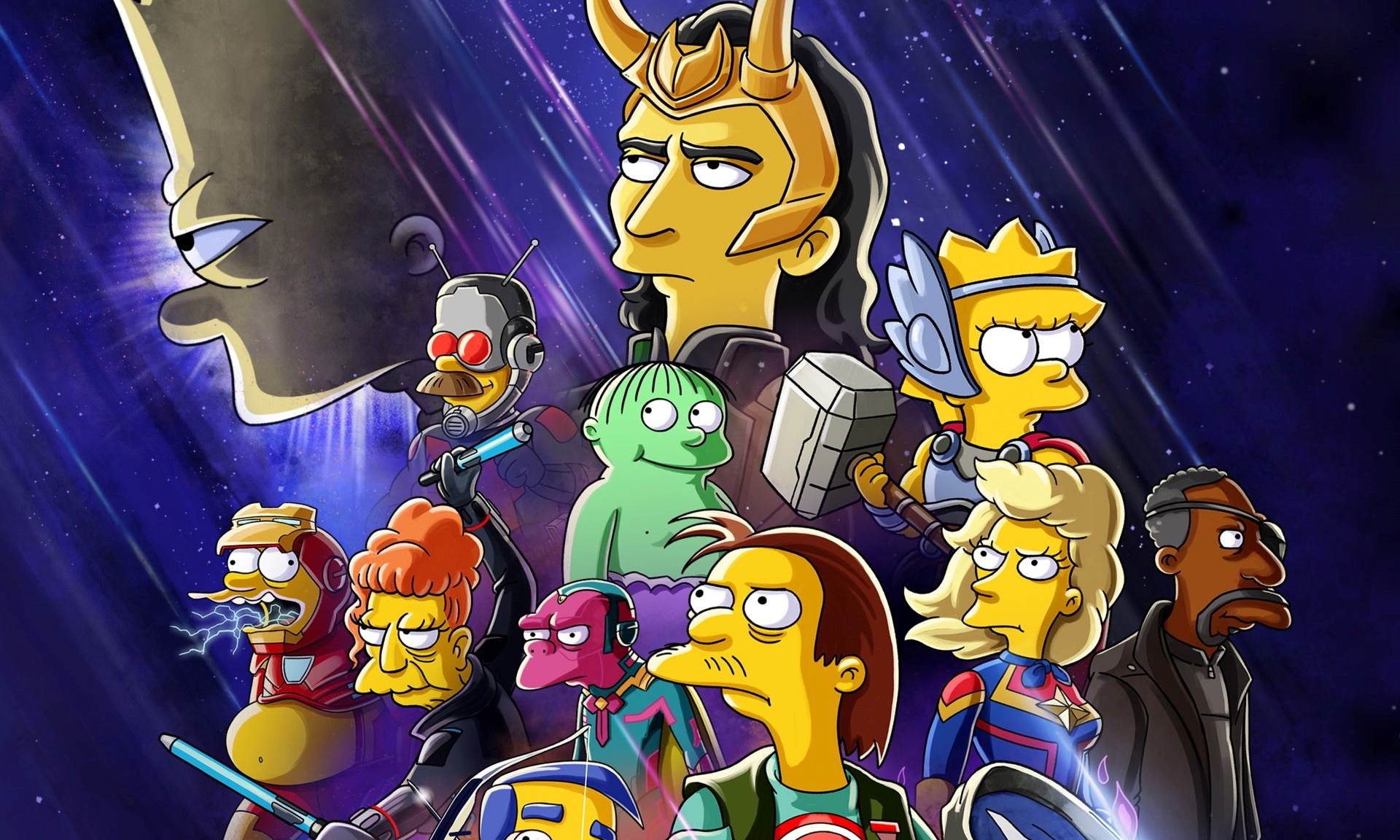 симпсоны: добро, барт и локи. мультик локи симпсоны. симпсоны добро пожаловать в клуб 2022. симпсоны фильм 2022. симпсоны адамс.