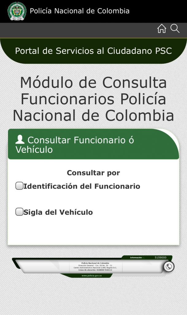 Código QR policía