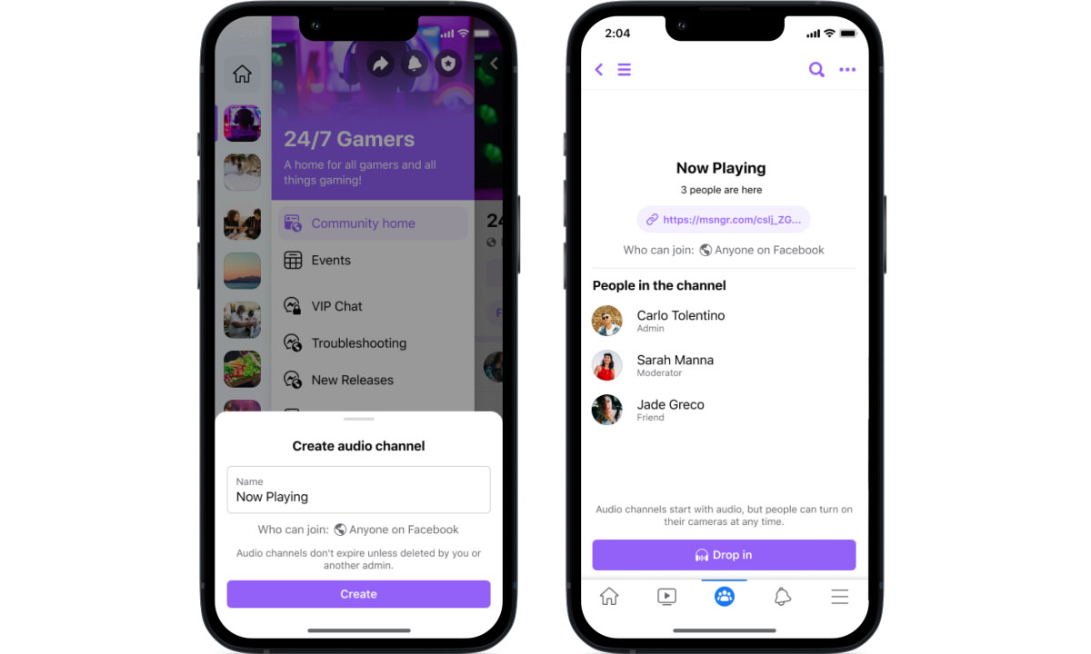 Discord, is that you? Facebook begins testing audio channels in the