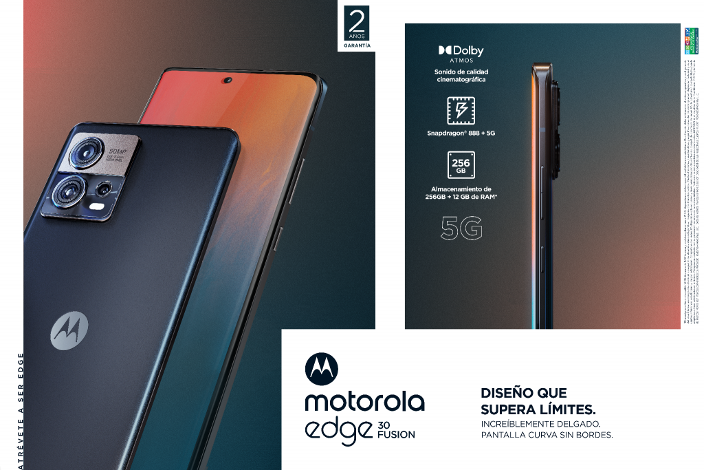 Celular Moto EDGE 30 FUSION 256GBv ROM 12GB RAM - PAUN0046CO Donde comprar  Motorola Colombia en Tienda Maitek tu distribuidor, proveedor y mayorista  de tecnología
