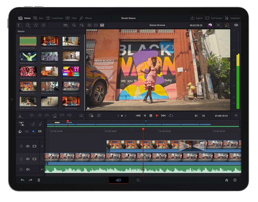 DaVinci Resolve para iPad