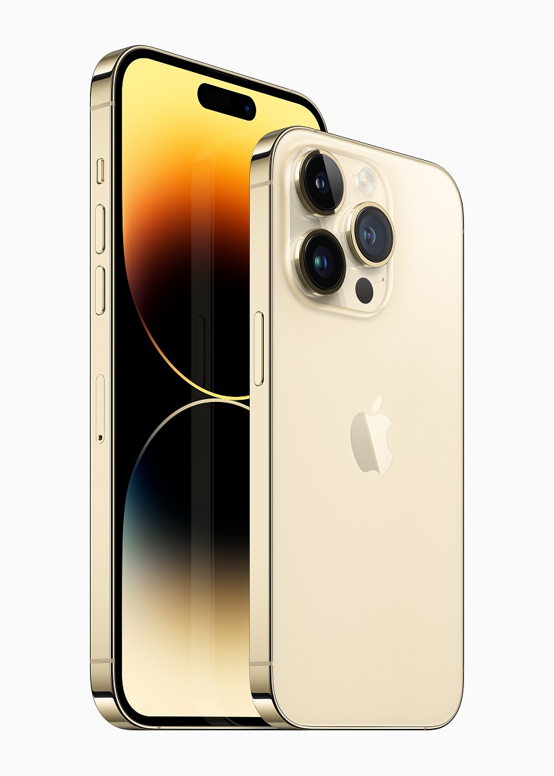 iPhone 14 Pro y iPhone 14 Pro Max gold