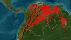 MAPA COLOMBIA INCENDIOS