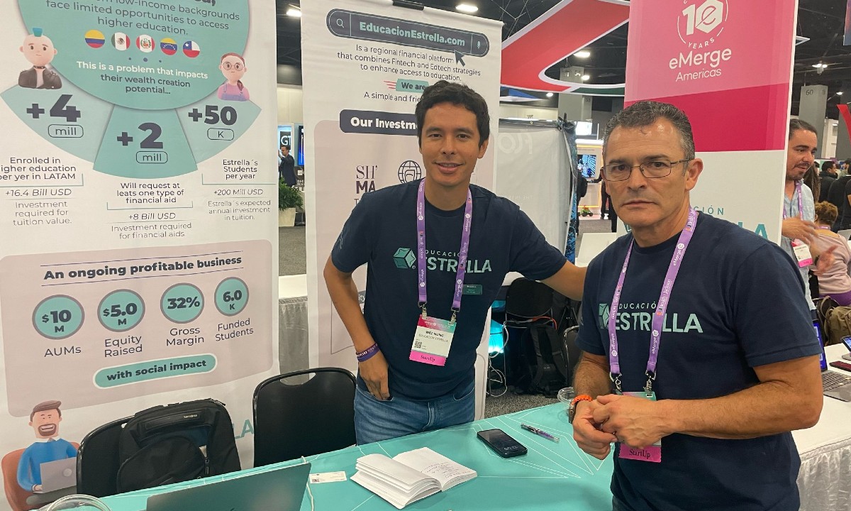 Educación Estrella, la fintech colombiana que financia a estudiantes, llegó a ‘Emerge Américas 2024’
