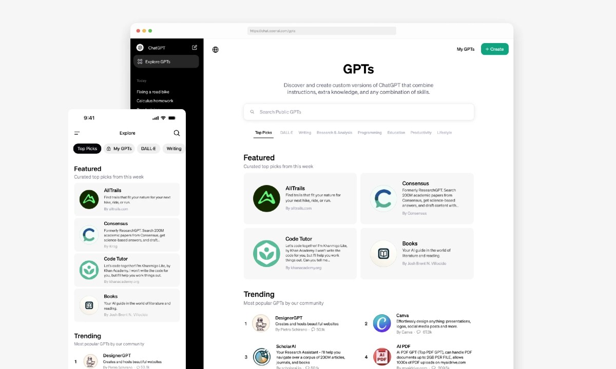 Ya puedes acceder gratuitamente a los GPT personalizados de GPT Store