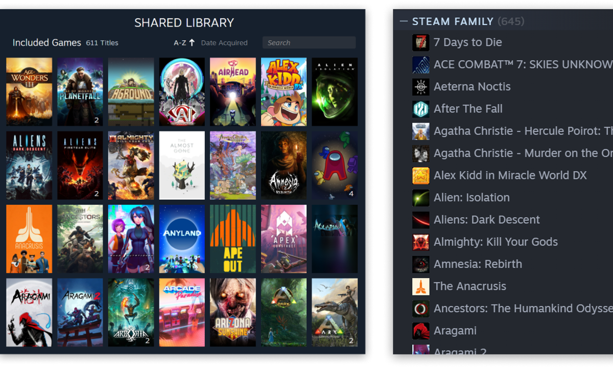 Steam lanza nueva función de grupos familiares para que usuarios compartan juegos