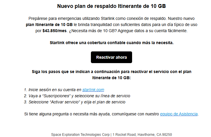 Starlink lanza su plan itinerante de 10 GB en Colombia por 43 mil pesos ...