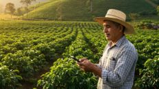 campesino - celular - campo colombianos