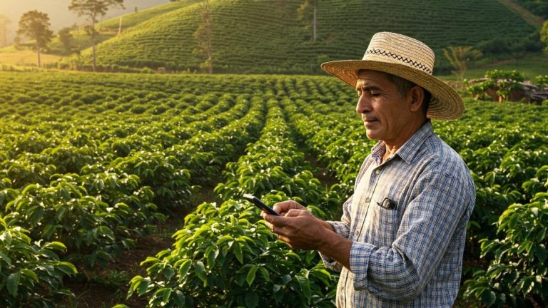 campesino - celular - campo colombianos