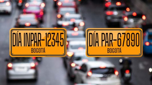 pico y placa bogotá
