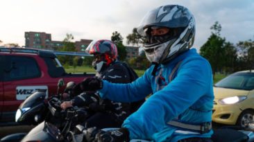 motociclistas en bogotá