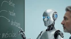 robot, enseñando a humano