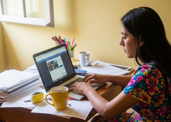 PERSONA EN COMPUTADOR, CURSOS, TRABAJANDO, TRABAJO REMOTO