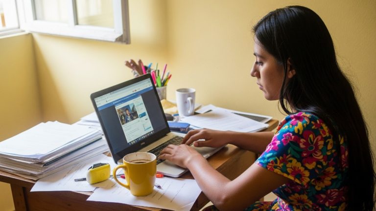 PERSONA EN COMPUTADOR, CURSOS, TRABAJANDO, TRABAJO REMOTO