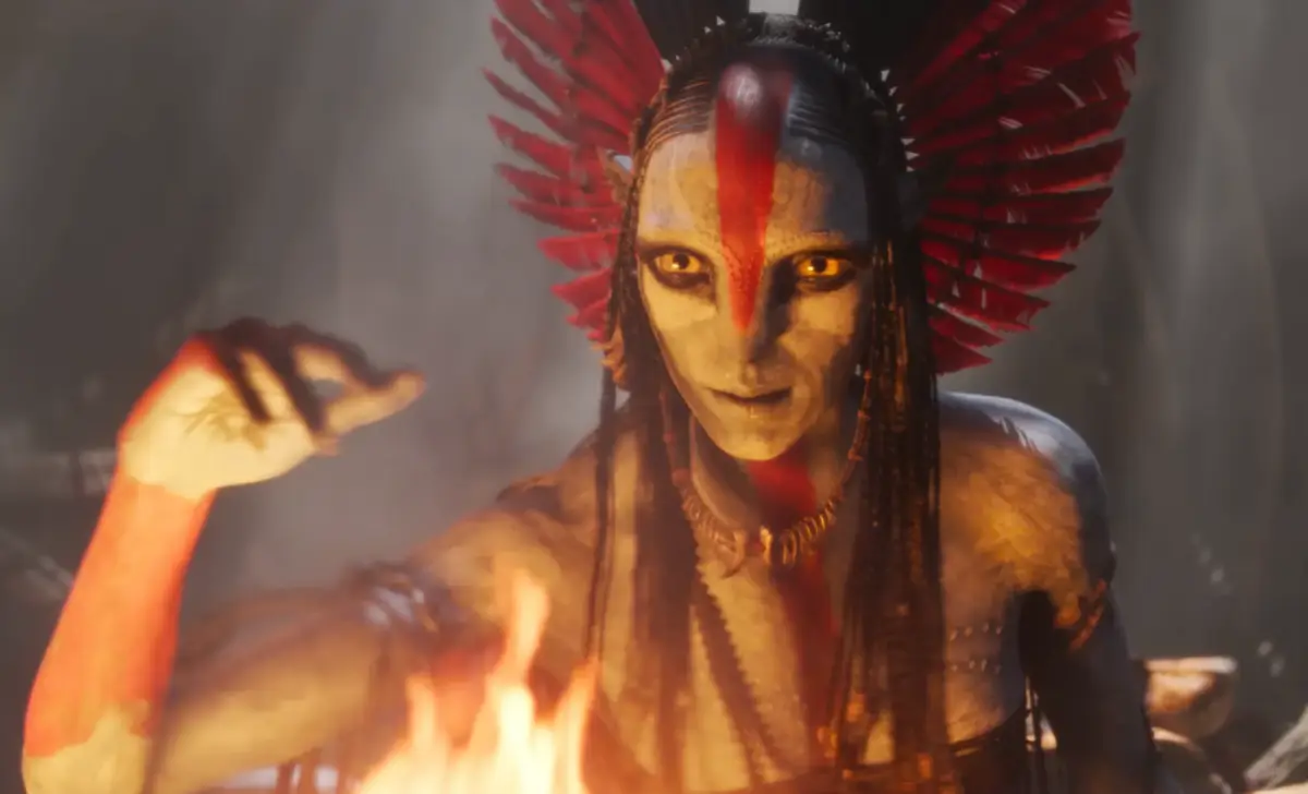 Oona Chaplin como Varang l&iacute;der del clan de las cenizas en Avatar 3.