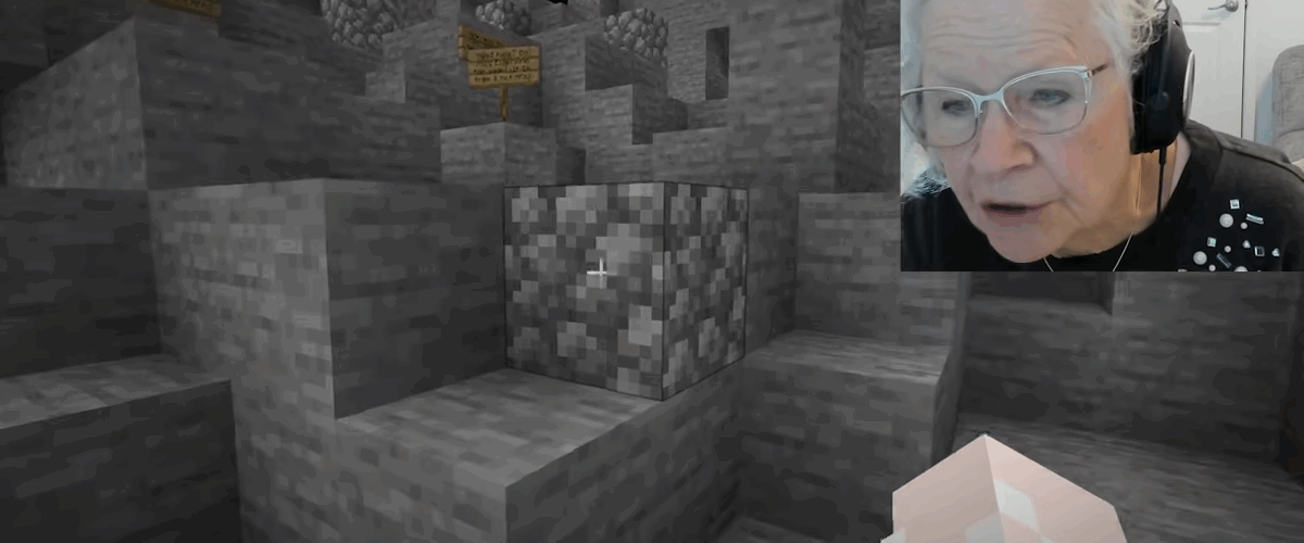 Grandma Crackers , La abuela Youtuber que recaudó más de 35.000 dólares para su nieto jugando Minecraft