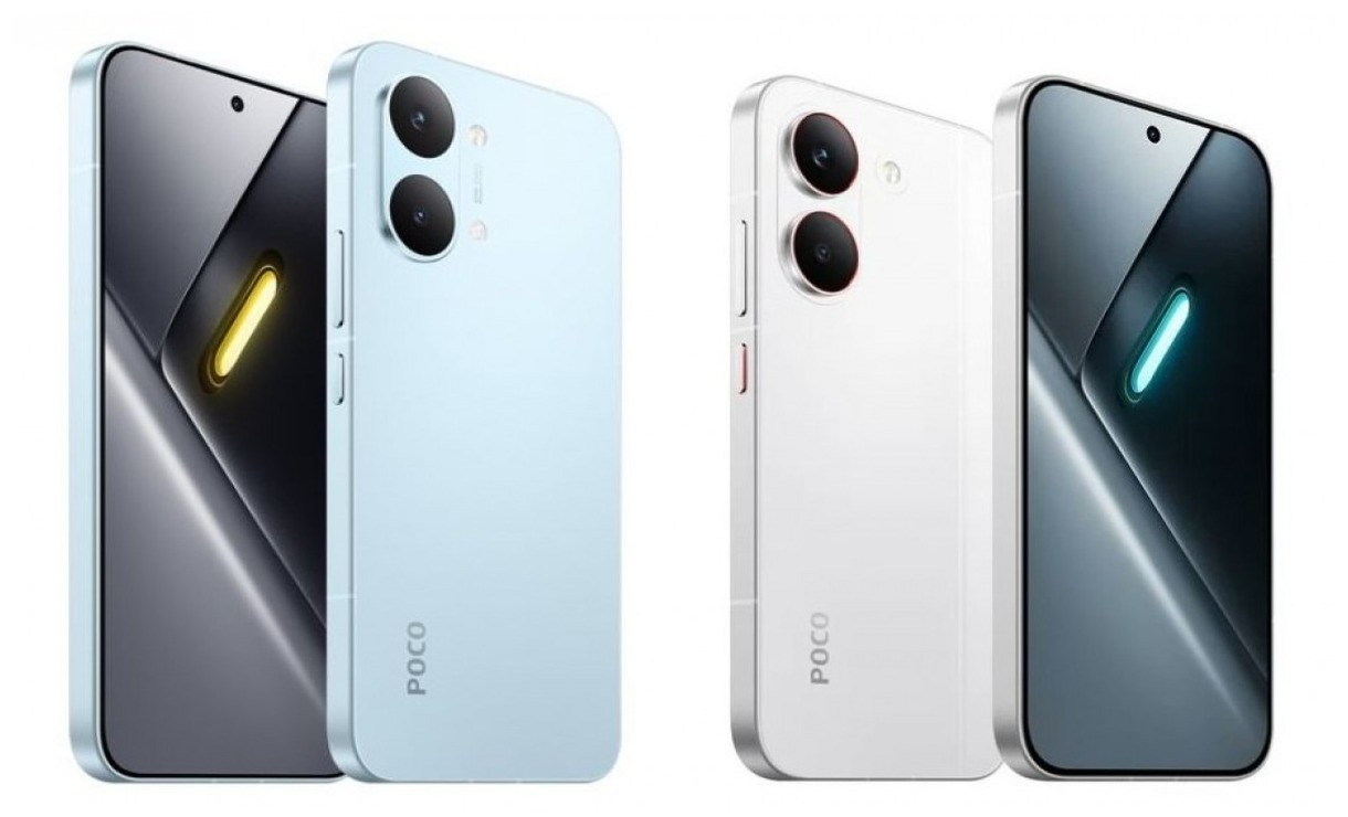 Poco X8 Pro y X8 Pro Max: renders filtrados revelan diseño, colores y un detalle en rojo