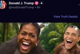 Donald Trump ha creado una nueva polémica por un Video racista de Obama creado con IA