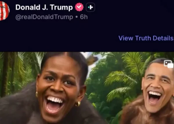 Donald Trump ha creado una nueva polémica por un Video racista de Obama creado con IA