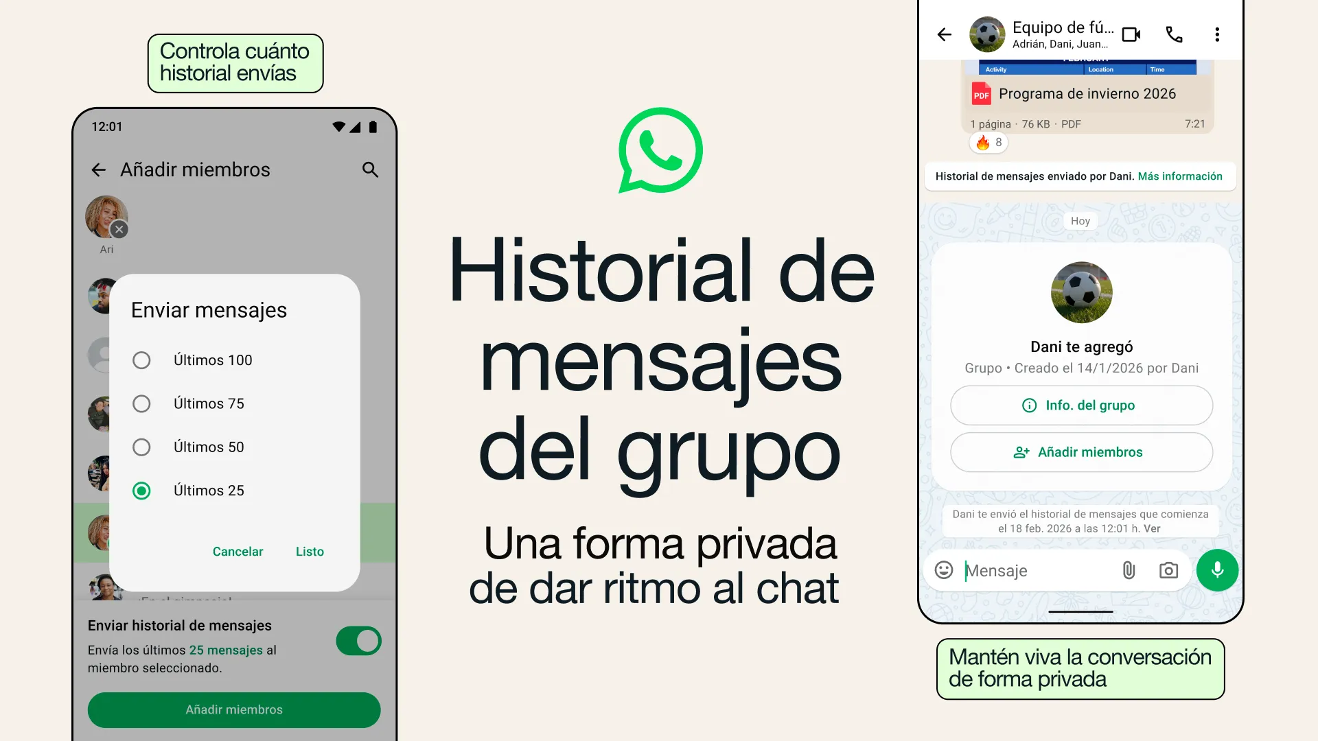 ¿Te añadieron a un grupo de WhatsApp? Ahora será más sencillo ponerse al día
