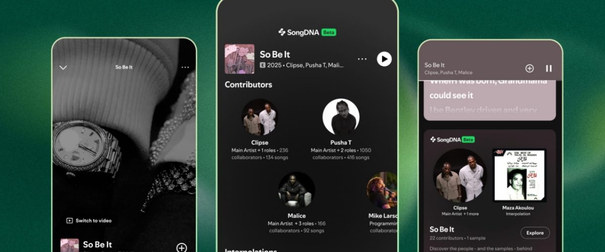 La nueva función de SongDNA de Spotify te permitirá conocer los origenes y conexiones escondidas de las canciones en la app. 