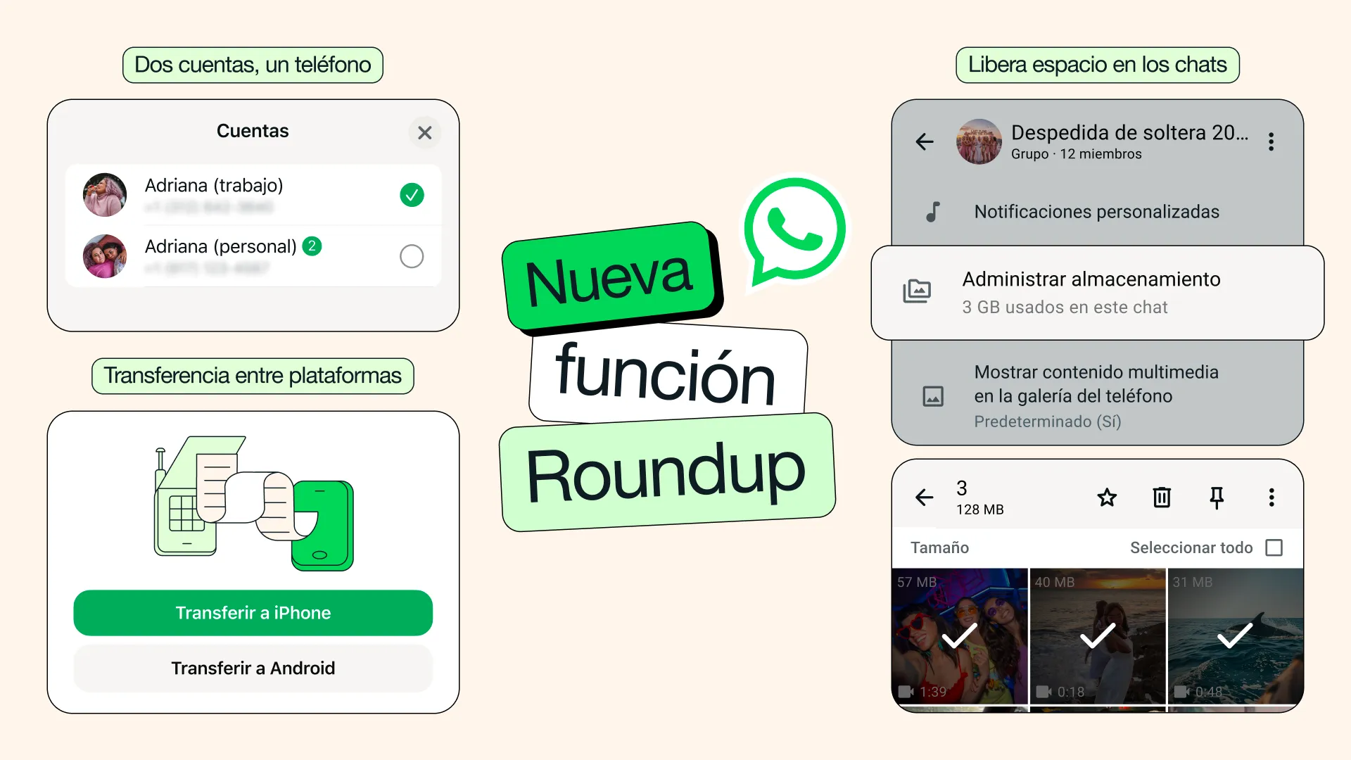 WhatsApp anuncia su nueva ola de novedades: dos cuentas en iOS, IA integrada y más