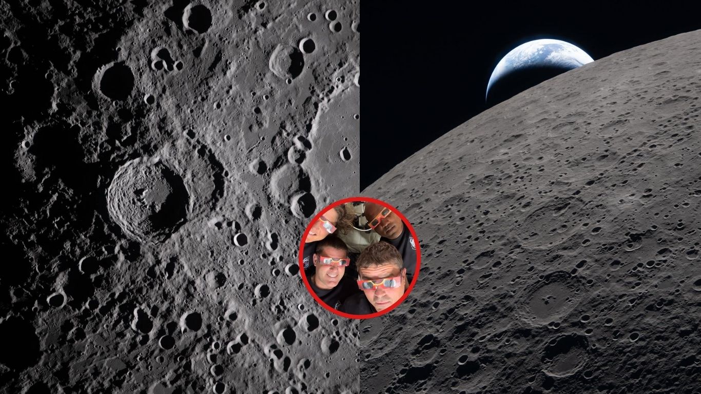 NASA publica impresionantes imágenes de la Luna captadas por Artemis II durante su sobrevuelo