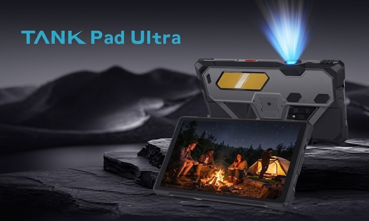 Tank Pad Ultra: tableta resistente al agua con proyector 1.080p y batería de 23.400 mAh