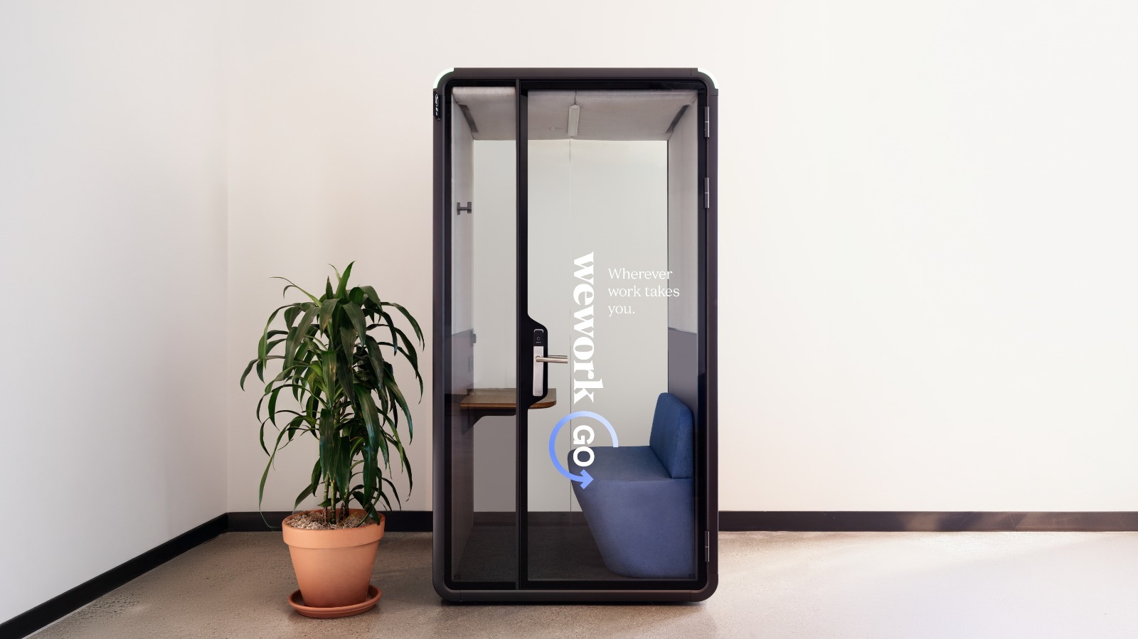 WeWork Go: así funcionan las cabinas de trabajo que se reservan en segundos
