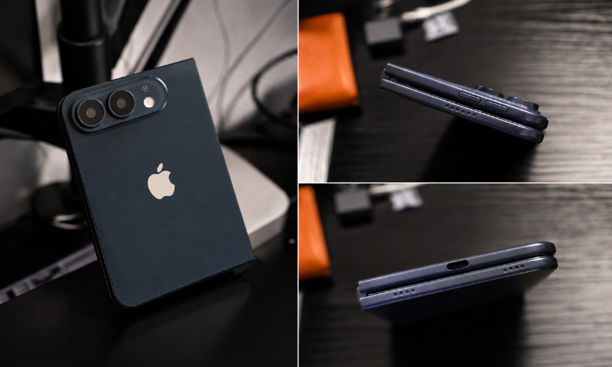 iPhone Ultra plegable en negro: así luce la maqueta filtrada