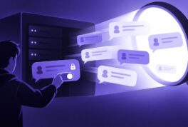Ilustración de mensajes de Discord expuestos a un buscador web